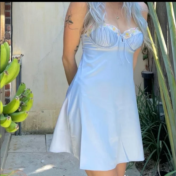 for love and lemons blue slip dress FOR LOVE & LEMONS Jasmine Maxi Dress In Blue  Lusso Di Luna Boutique